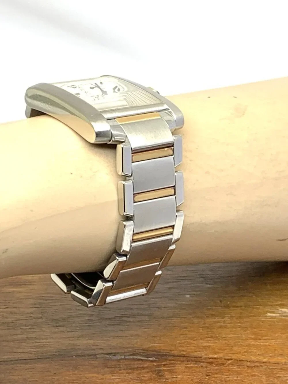 Cartier Tank Francaise W51004Q4 Women's Watch Swiss Quartz 18k Gold Steel 28mm